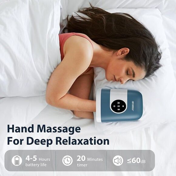 CINCOM Upgraded Cordless Hand Massager with Heat and Compression CM-088H - New - Picture 2 of 7